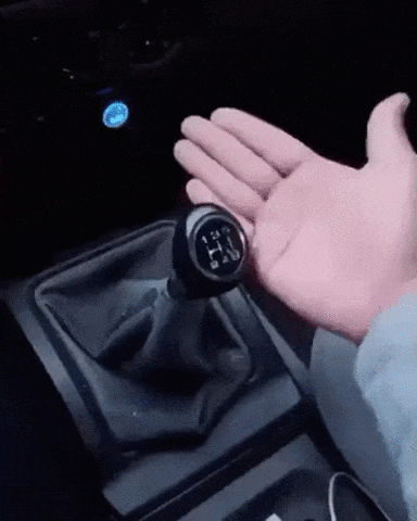 Анімація перемикання передач автомобіля.