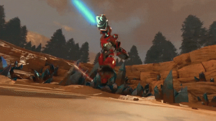 Автобот у бою.