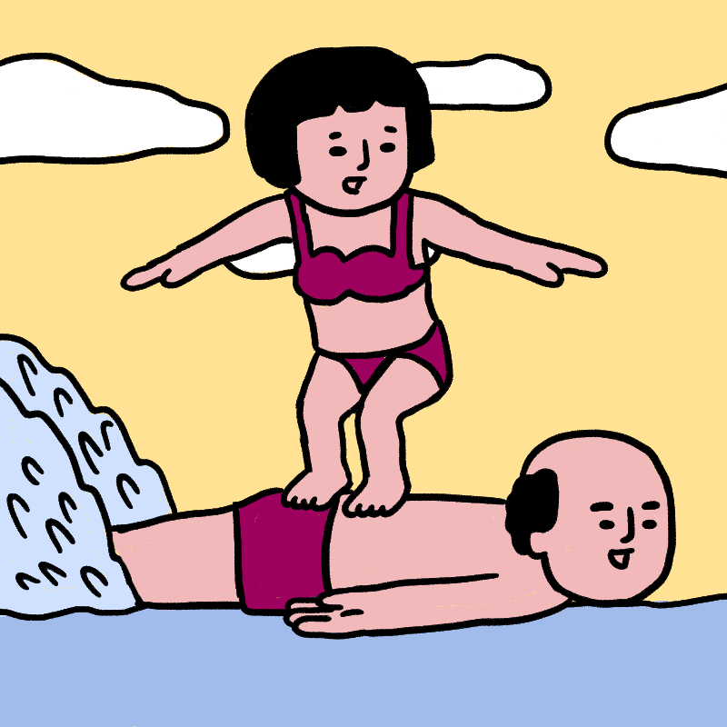 Серфінг на чоловіку, – один з етапів розробки мобільного додатку.