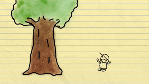 Мальована анімація ілюструє статтю про те як податок на Google позначився на бізнесі.